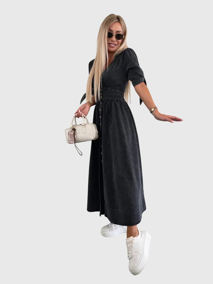 Sophia™ | Tyylikäs Denim-mekko