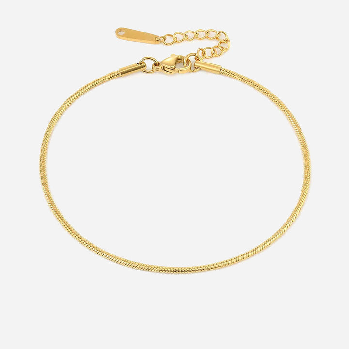 Shanileigh | Vaaleanpunainen Nilkkaketju 18K Kulta