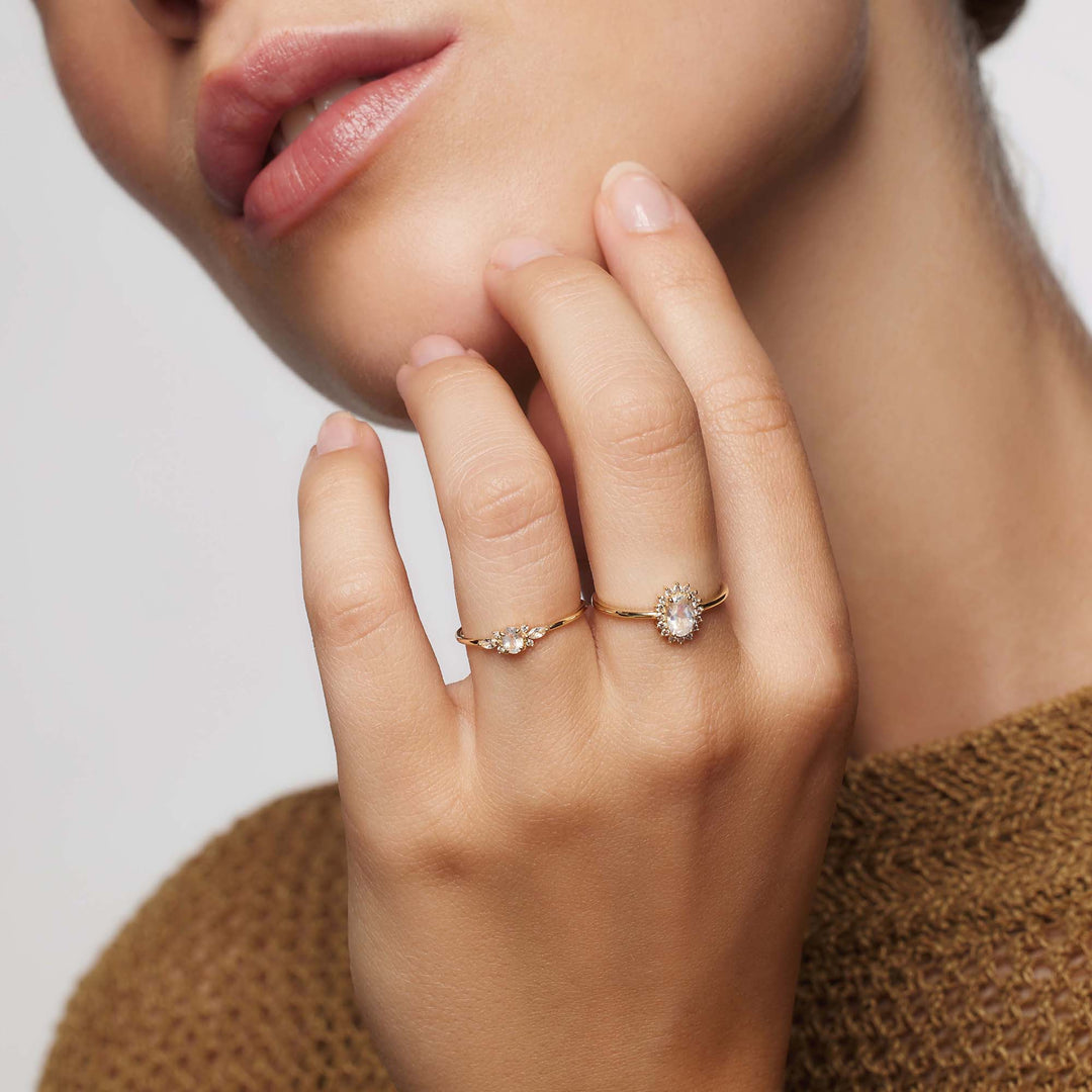 Lioravelle | Violetti Timanttisormus 18k Kulta