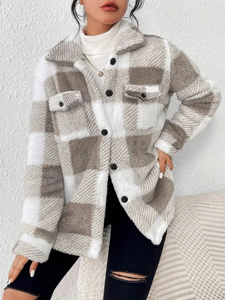 Martin | Tyylikäs Ruudullinen Fleece-takki